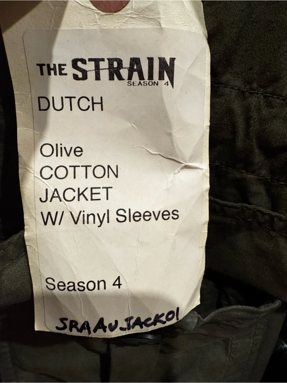 Screen Used The Strain Garage Smart Parka Olive Hooded Jacket/ TV PROP Dutch - Picture 3 of 8